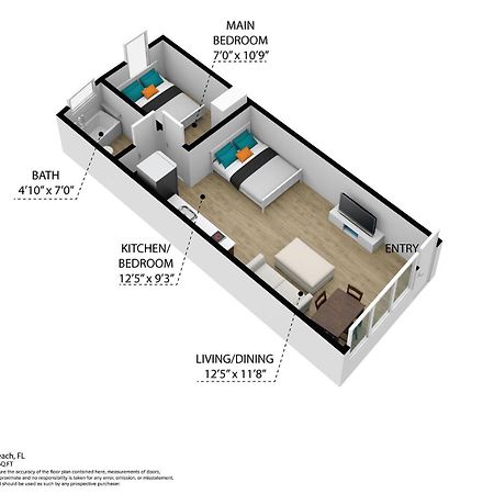 Beachy 1 B/R, W/2 Queen Beds, On Ocean Drive Beach Miami Beach Eksteriør bilde